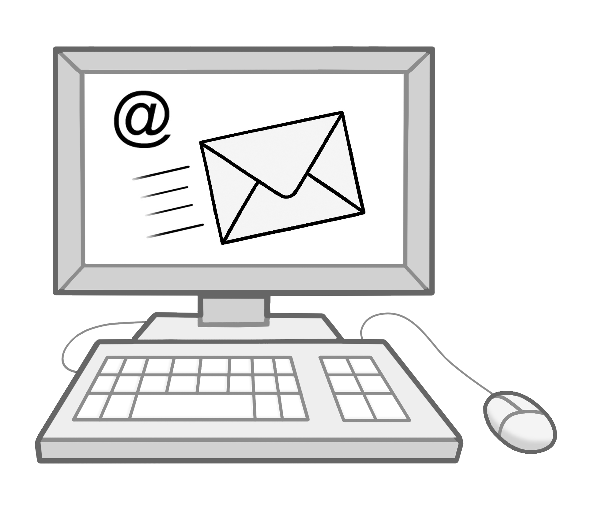 E-Mail-Versand am Computer